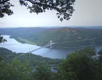 Click to enlarge photo of the Bear Mountain Bridge taken from Perkins Memorial Drive.