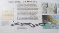 Click to enlarge sign about Chaining the Hudson in the American Revolution