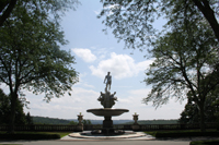 Click to enlarge photo of Sculpture set among landscapes of Kykuit