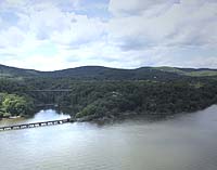 Click to enlarge photo of View of Popolopen Creek from Bear Mountain Bridge
